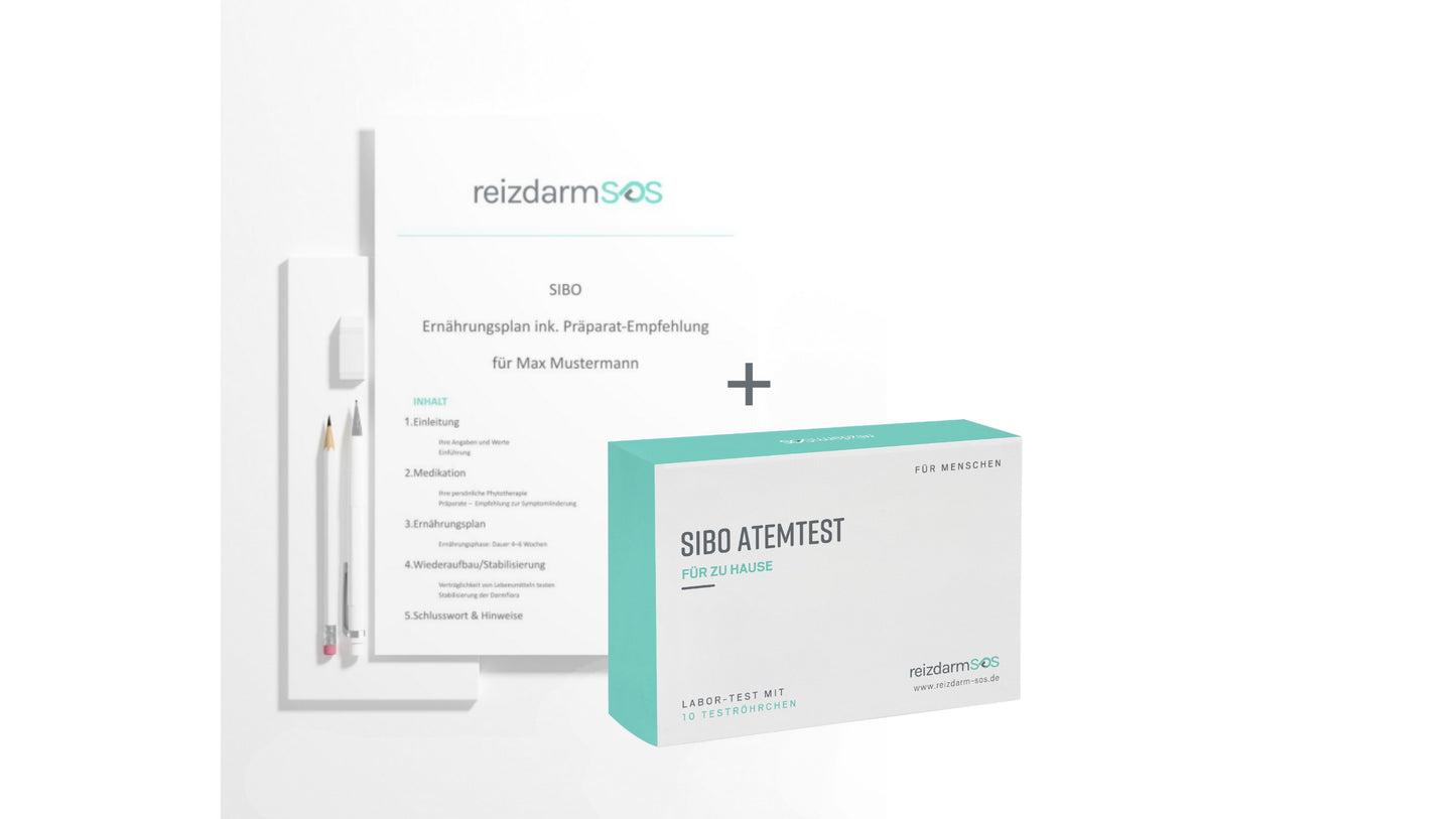 2in1 - SIBO-Atemtest & Ernährungsplan inkl. Präparatempfehlung