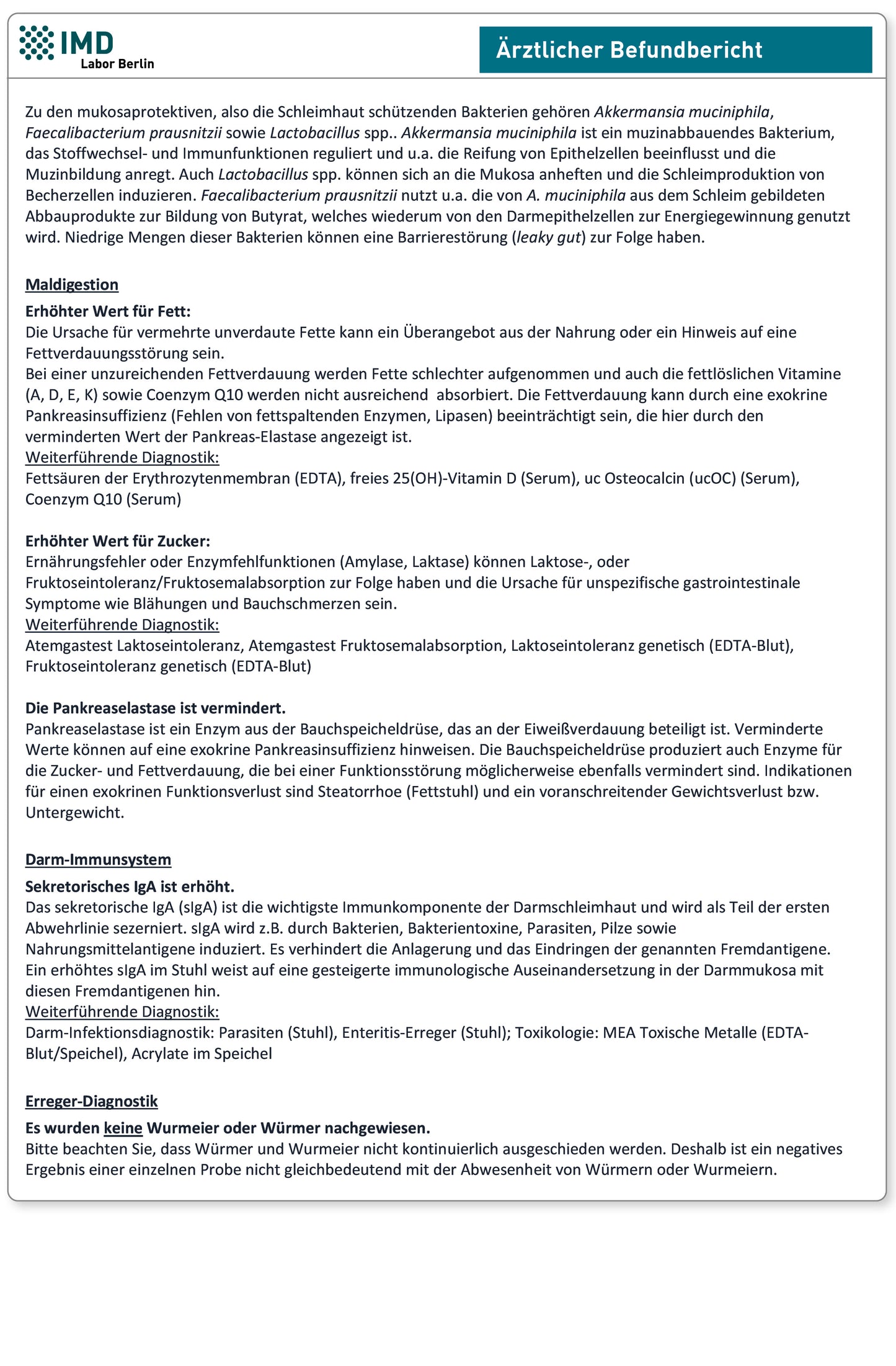 Check-Up Darm - Parasiten