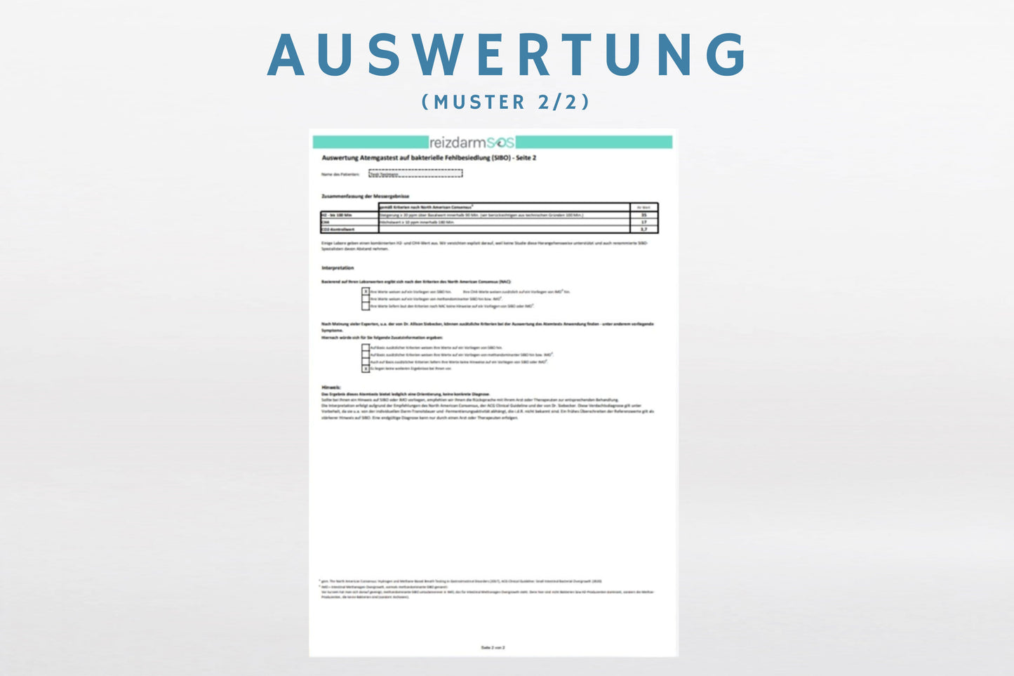 SIBO Glucose-Atemtest | reizdarmSOS.de